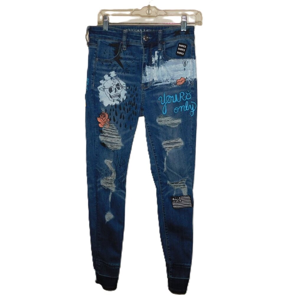 American Eagle Outfitters Super Stretch Hi Rise Jegging Womens Size 8